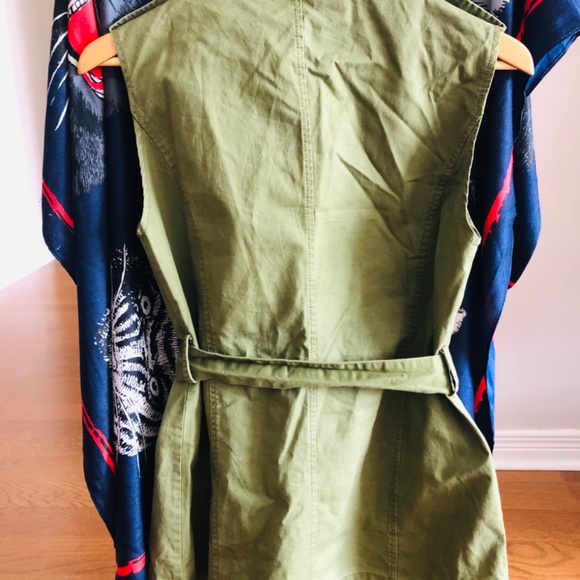 Olive Green Vest - Picture 2 of 5
